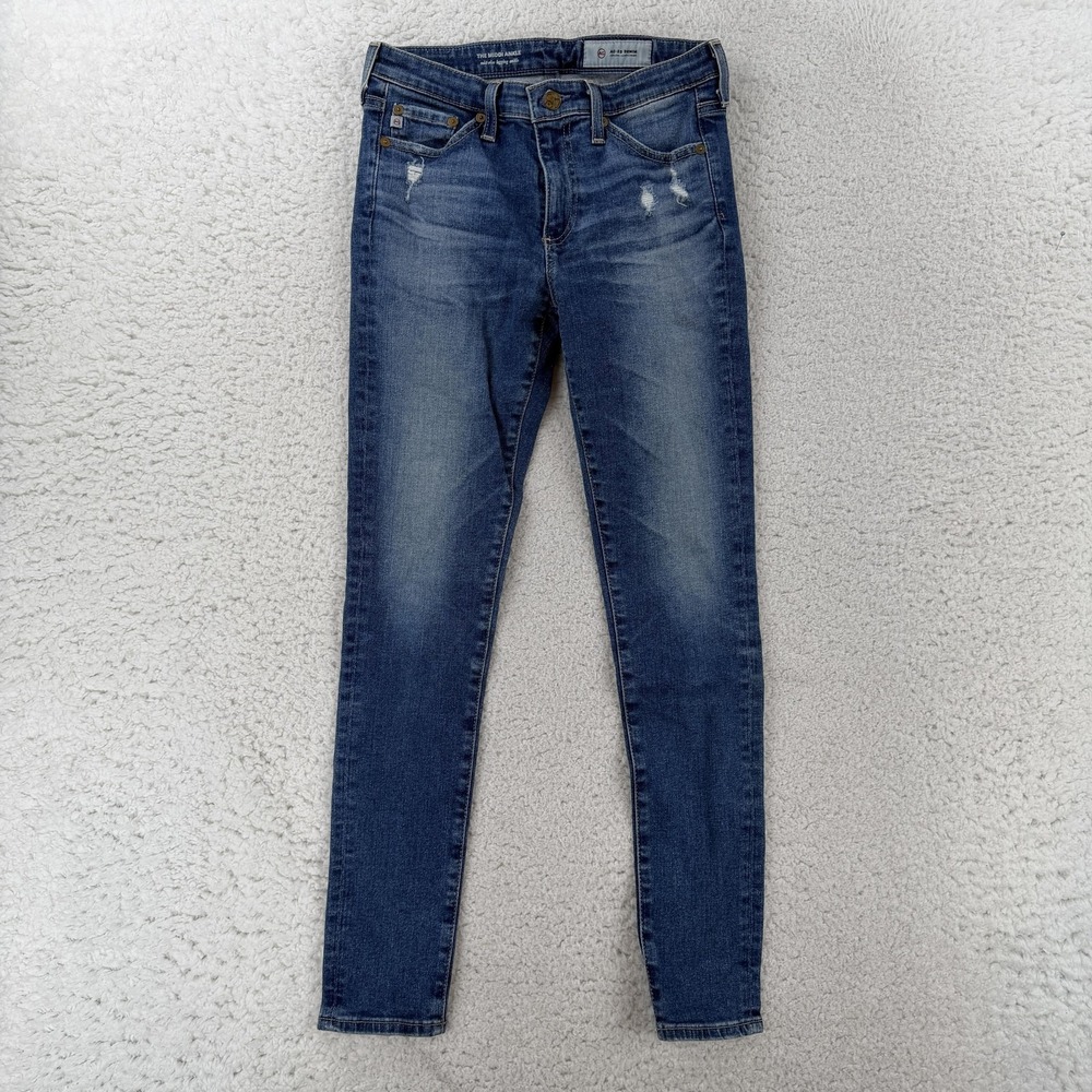 AG Adriano Goldschmied The Middi Ankle Jeans Womens 26R Blue Mid Rise Jegging